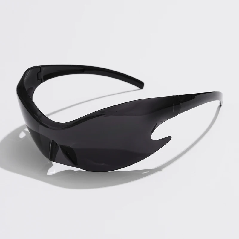 Gafas de sol punk - Kf s ed b c a d b c af n lunettes de soleil de sport punk pour hommes et femmes lunettes de soleil uniques gogfordden one - Tenue de festival