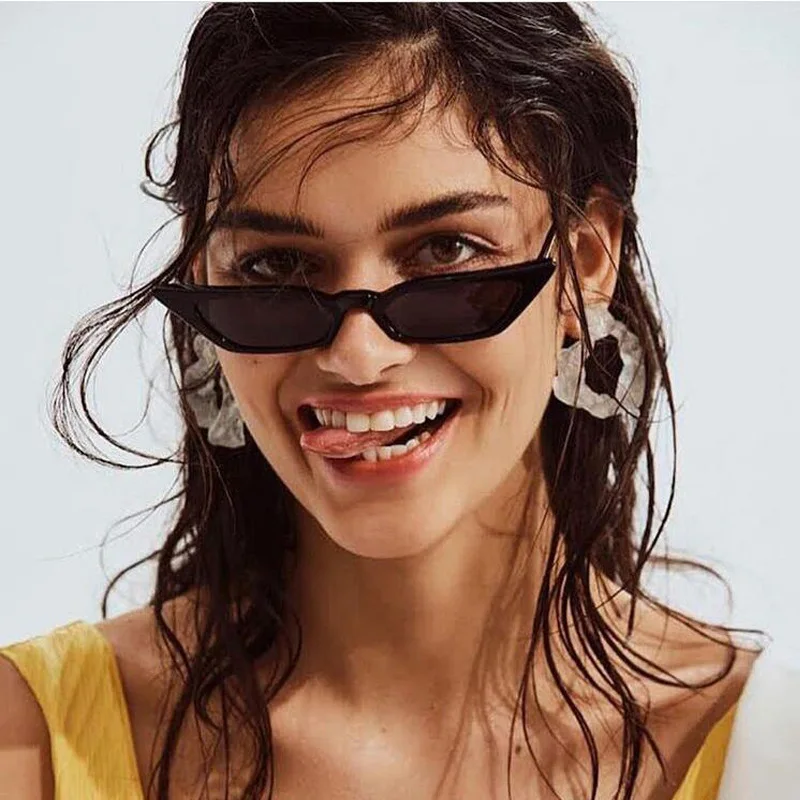 Gafas de sol ojo de gato - Kf s cd dac eb d b ee e acd p lunettes de soleil il de chat pour femmes lunettes de soleil design petites montures nuances r - Tenue de festival