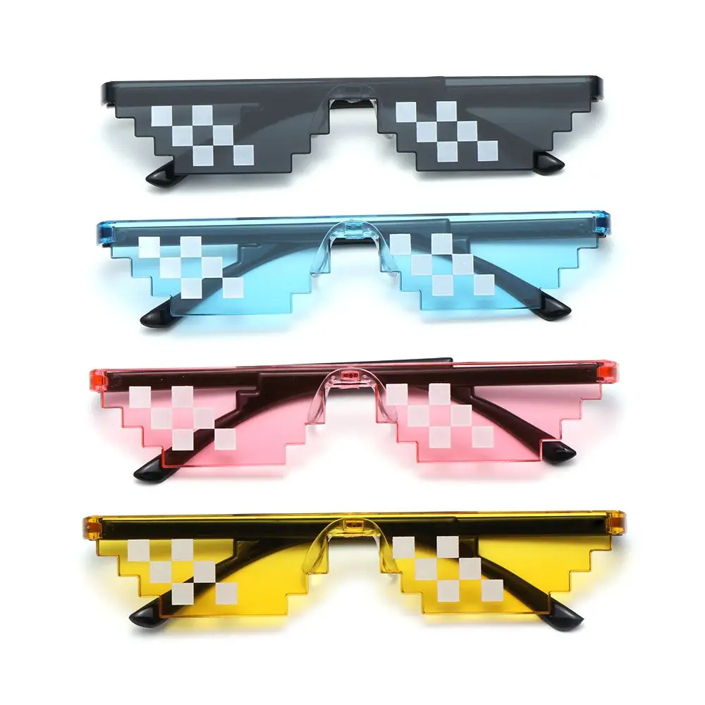 Gafas píxel - Kf s adb c b d ba b c c f c thdplife lunettes de soleil mosa que amusantes pixel black retro gamer robot ixd anniversaire cosplay favors - Tenue de festival