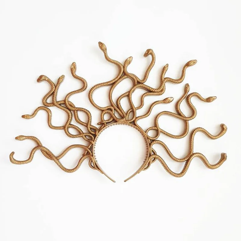 Diadema Medusa - Kf s de a c a b bbc e c c jolis bandeaux pour cheveux en plastique pour halloween m duse salle festival ix design - Tenue de festival