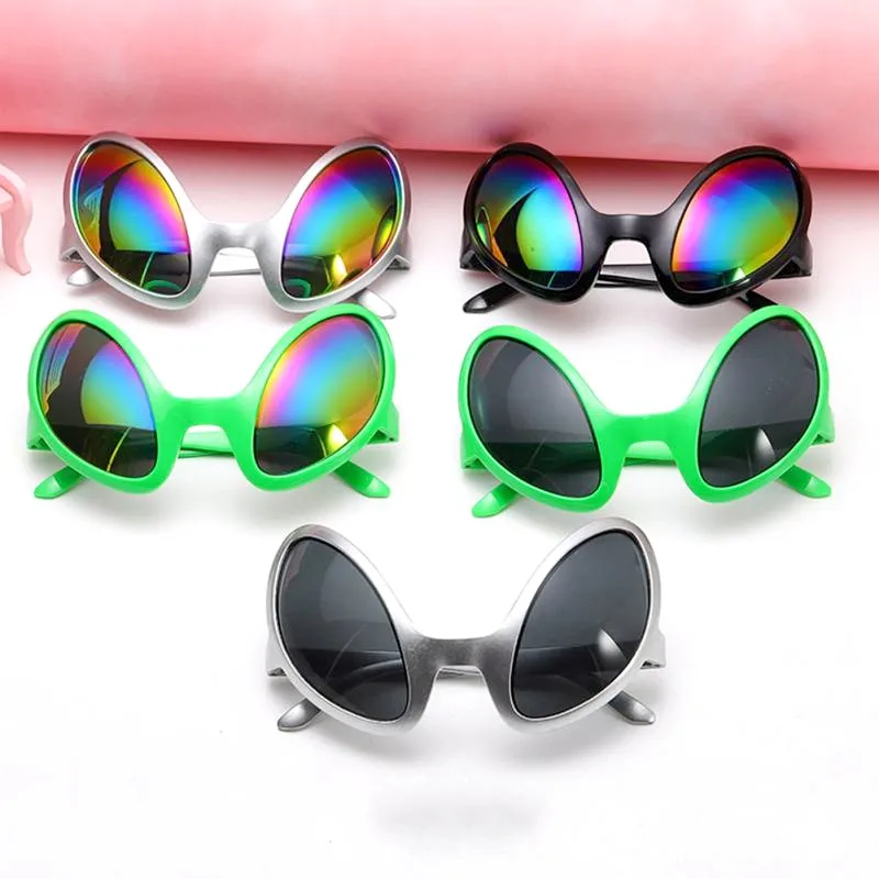 Gafas extraterrestres - Kf s ef de c ac a f c e s lunettes extraterrestres dr les pour hommes et femmes lunettes de soleil lentilles arc en ciel dermite - Tenue de festival