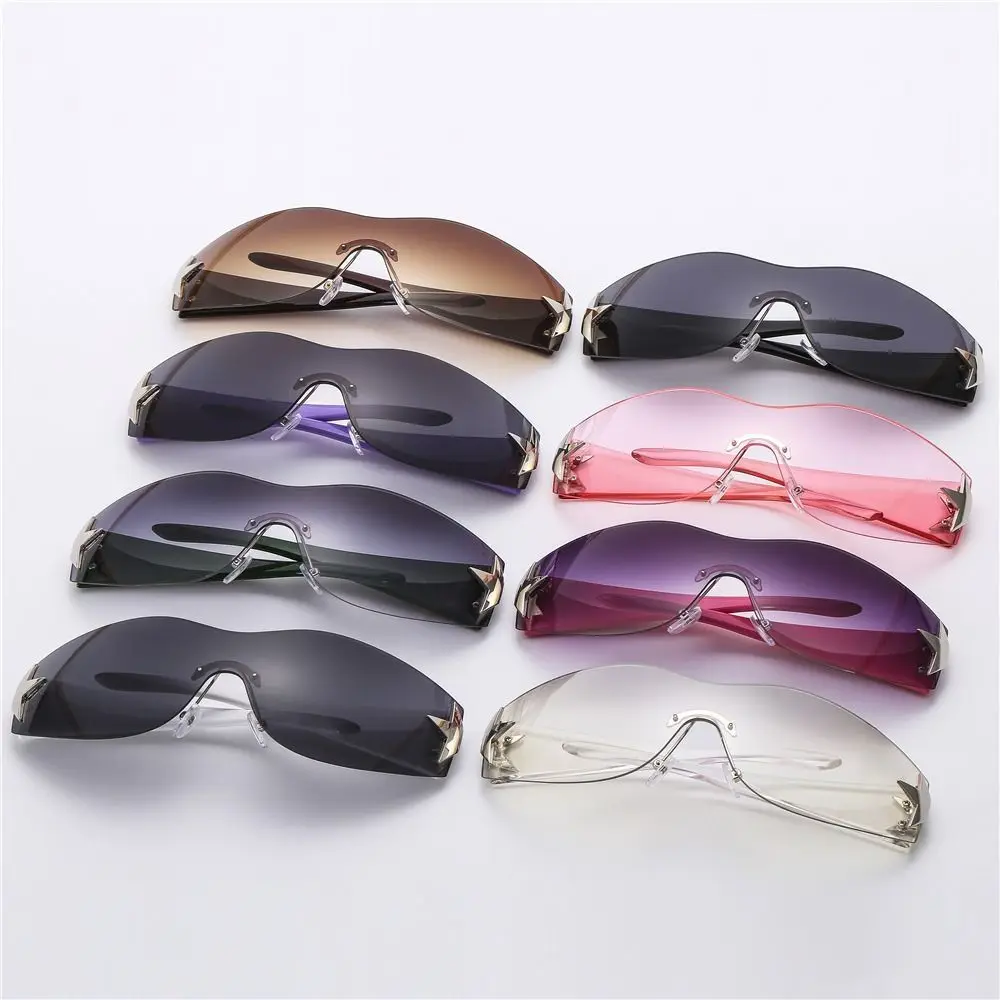 Gafas de sol Diva Y2K - Kf scf b dabd a cfd a e h lunettes de soleil punk y k pour femmes et hommes lunettes de soleil rondes nuances d toiles - Tenue de festival