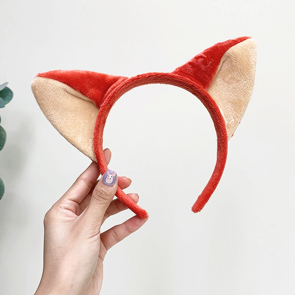 Diadema de orejas de zorro - Kf sfc d a e bd dacfa fq cerceau d oreille de renard en peluche pour femme bande de sauna de dessin anim mignon - Tenue de festival