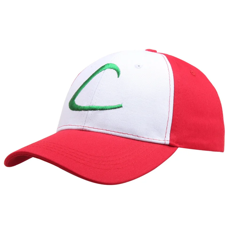 Gorra de 'Ash' Cosplay Pokémon - Kf hd b a ffda f e c c d g casquette de cosplay brod e avec la lettre c pour adulte chapeau de cosplay avec visi - Tenue de festival