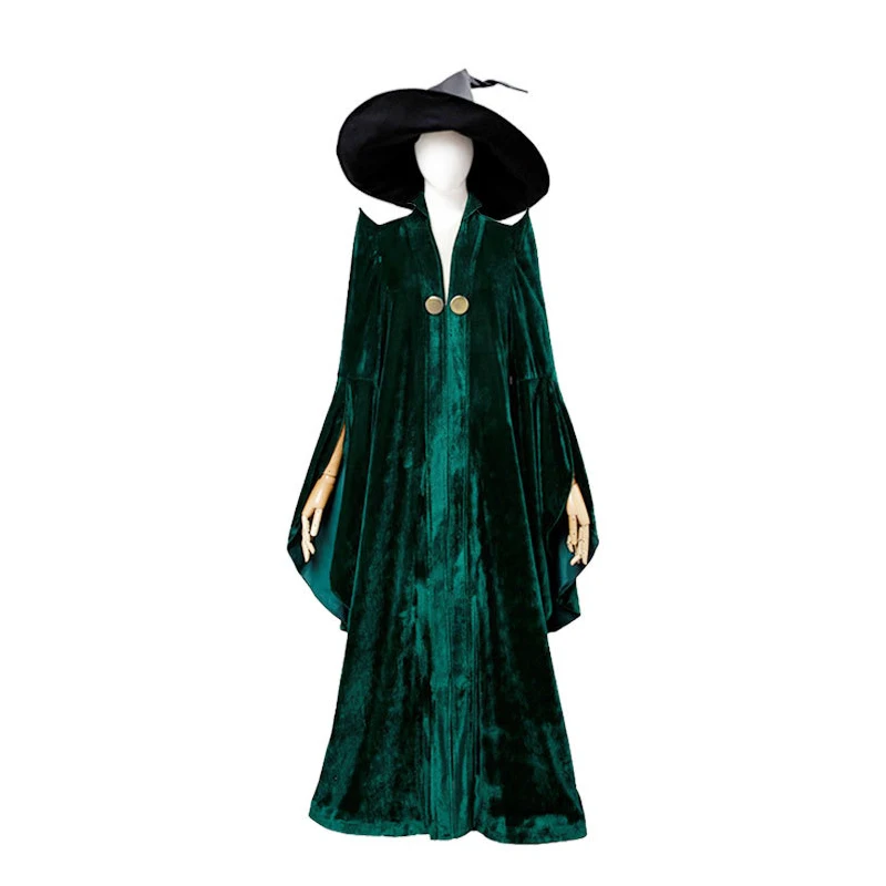 Disfraz cosplay «Profesora McGonagall» en Harry Potter - Kf s d b bdcb df be f s costume de l cole de sorcellerie et de magicien robe d halloween du professeur ata leva - Tenue de festival