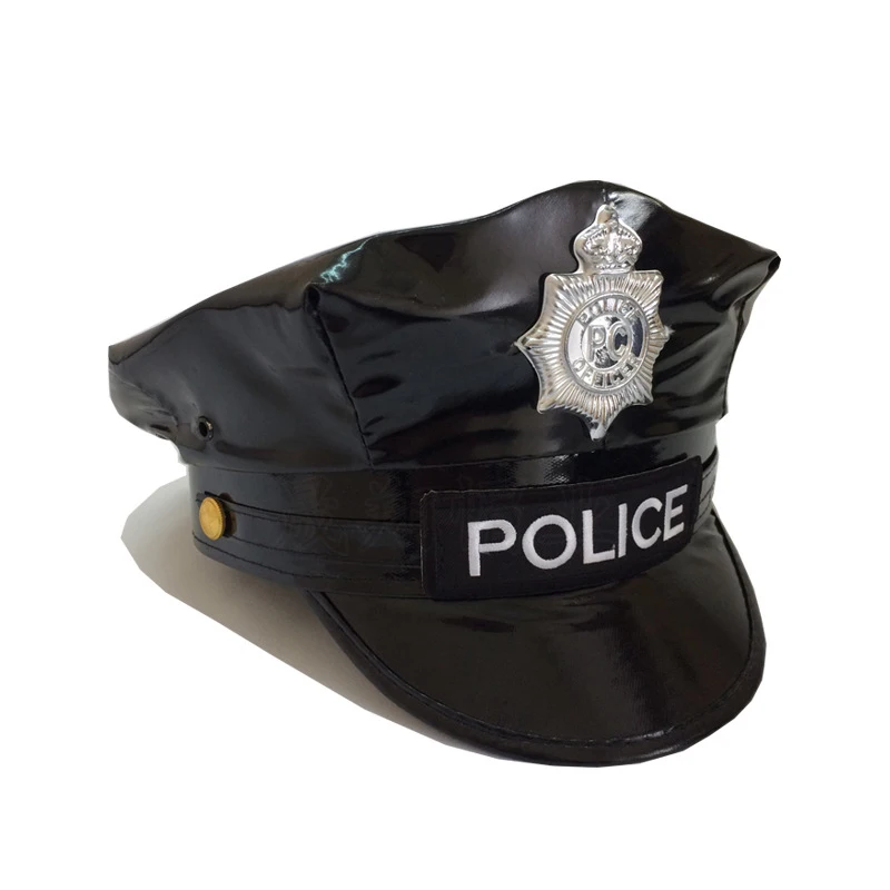 Gorra de oficial de policía - Kf s e d f be c f c aca v chapeau de policier pour femmes uniforme de gavroche accessoires de costume de f te d halloween - Tenue de festival