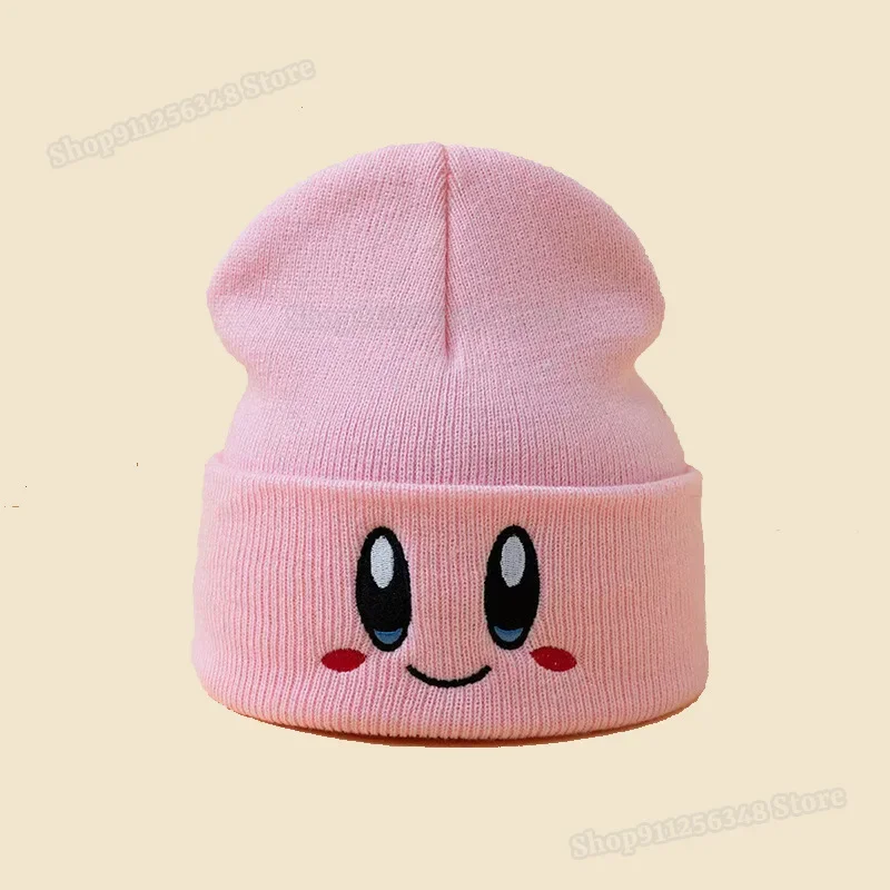 Gorro « Kirby » - Kf s bac b b dc c bcdd d bonnets toiles kirby pour femmes bonnets de dessin anim kawaii casquettes chaudes d hiver pour enfants - Tenue de festival