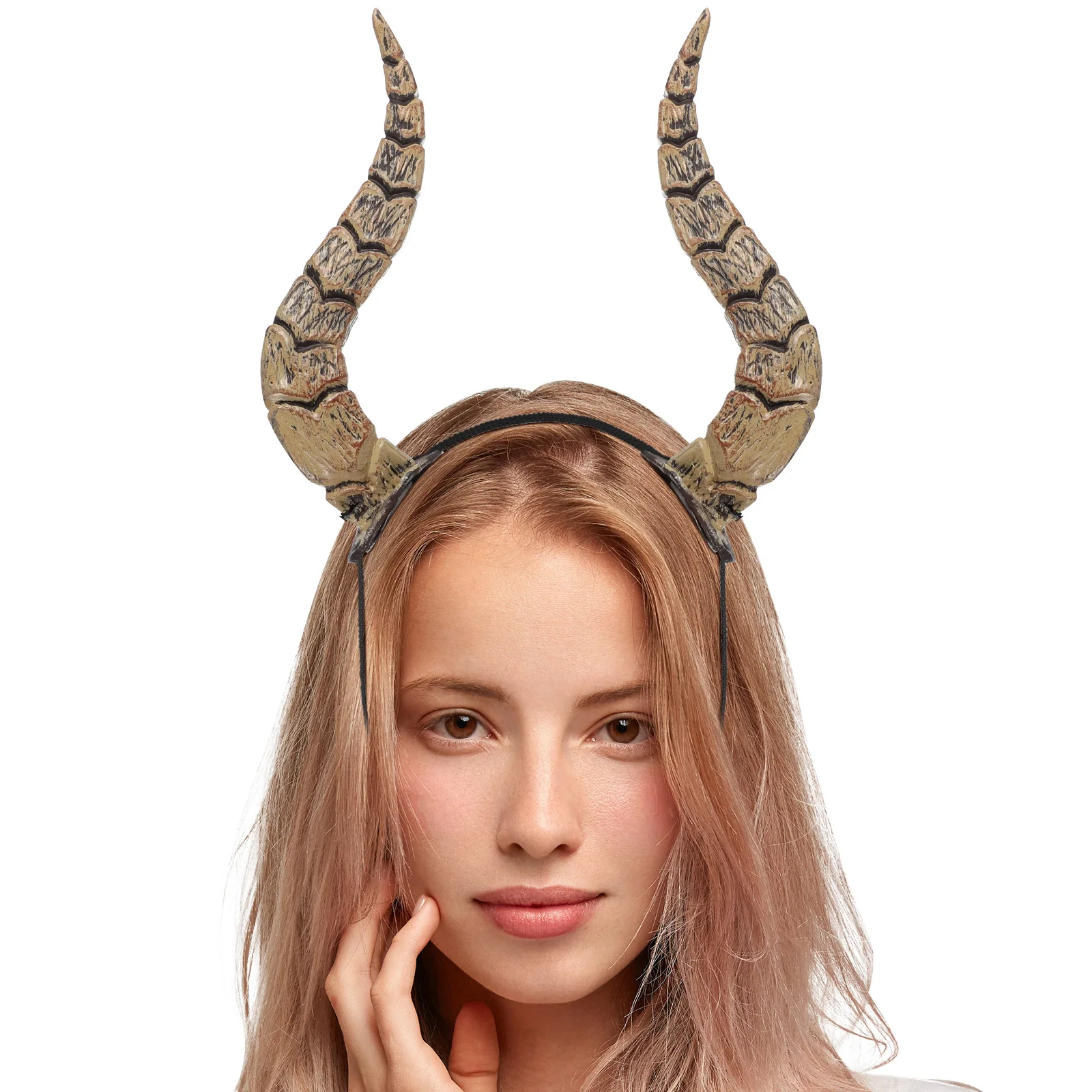 Diadema cuerno de demonio - Kf s a f cf f f eb f e edfo bandeau de saunas en corne artificielle pour ixd halloween d guisement de reine sorci re et - Tenue de festival