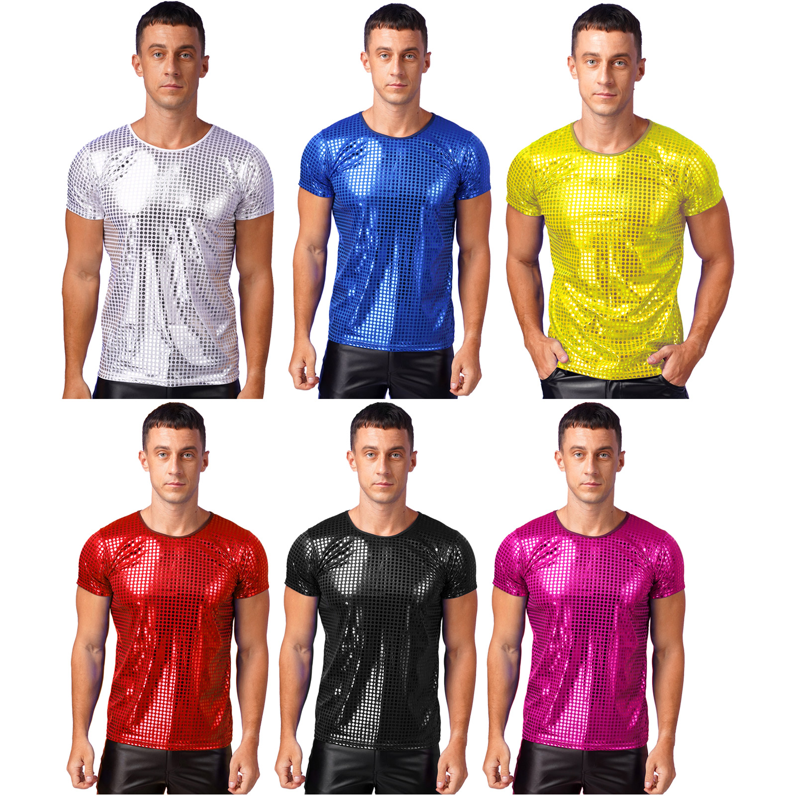 Camiseta brillante para hombre - Kf s cc a b ab f a m - Ropa de festival