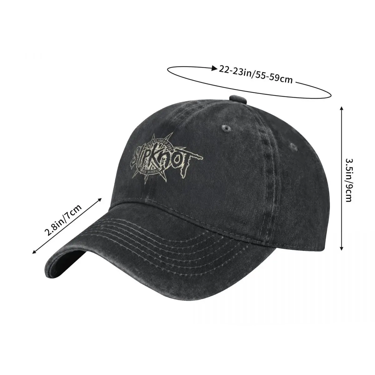 Gorra Slipknot - Kf s f a e cd e dd b fcw s slipv t rans t metal baseball cap pour hommes et femmes rock music band merch - Ropa de festival