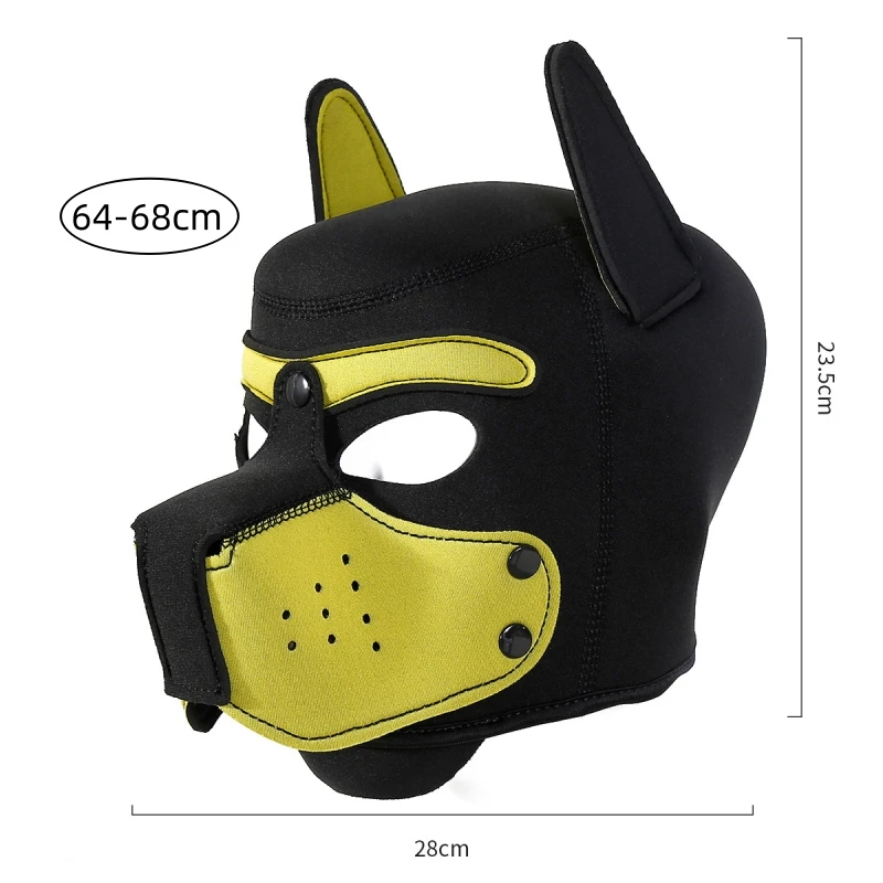 Máscara de cosplay de perro - Kf s ab eff c fa d cd ba f a costume de cosplay de chiot en caoutchouc rembourr de grande taille capuche compl te avec oreilles - Tenue de festival