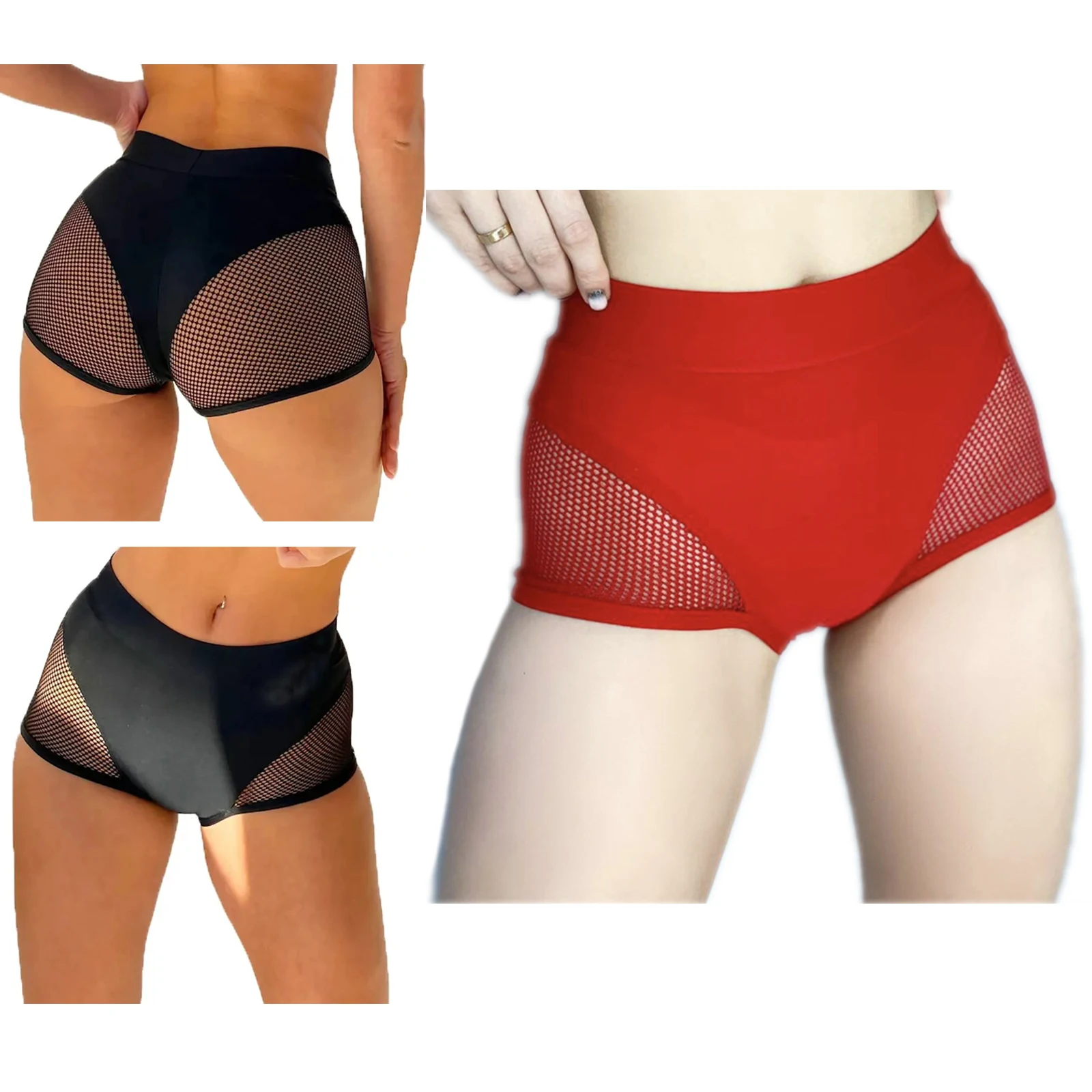 Shorts de red calados - Kf s c d acdd f afca b ae e shorts en r sille vid s pour femmes lingerie sexy taille moyenne pantalons chauds extensibles pour - Tenue de festival