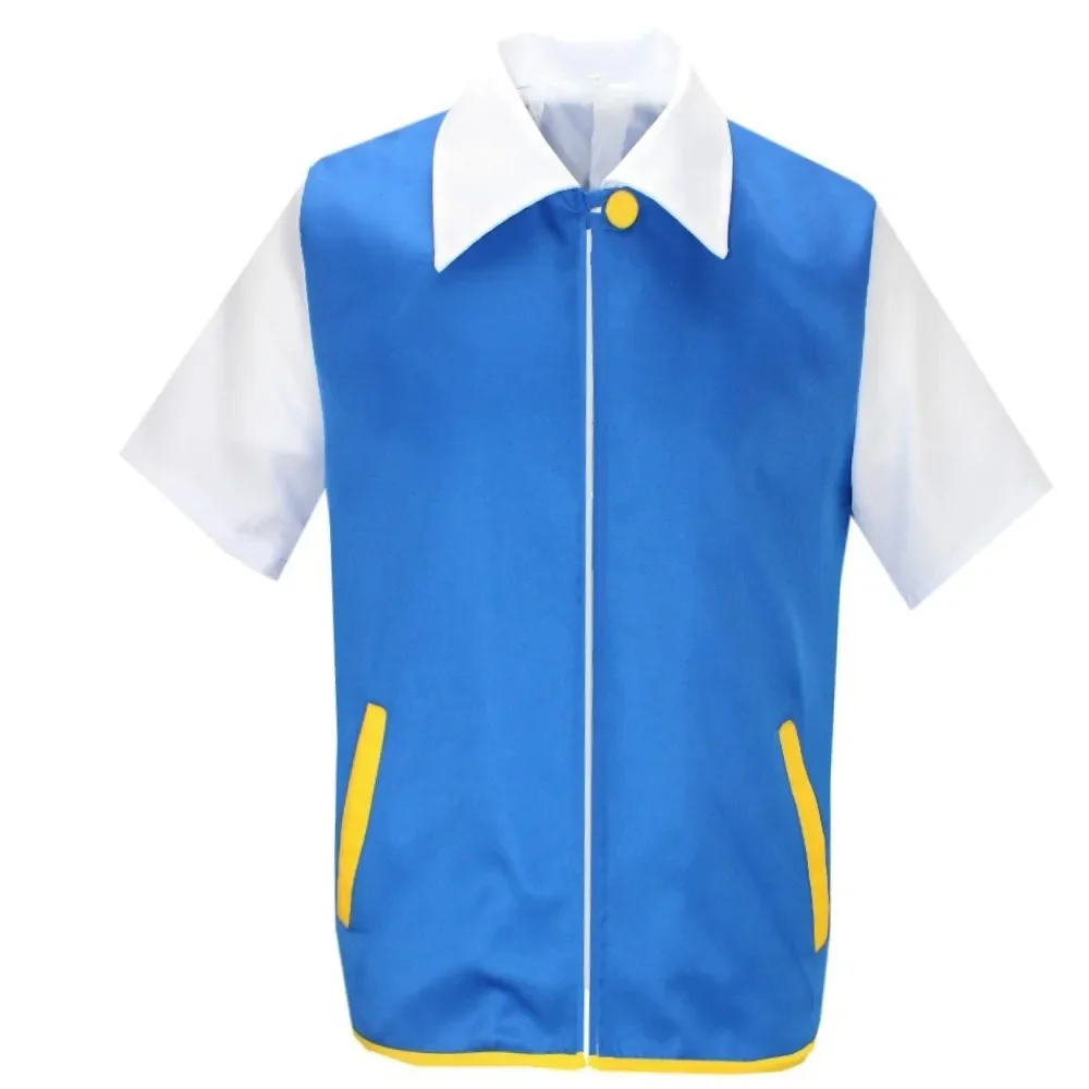 Costume de cosplay "Sacha" dans Pokémon - Kf sa e e c ba ced f bf dc v tements cosplay anime pour hommes ketchum aga ant veste bleue costume pour gar ons et - Ropa de festival
