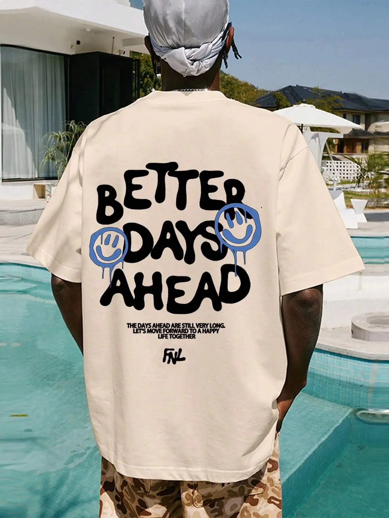 Camiseta oversize Better days ahead - Kf sb f a fa e ce ddcdk better denciahead t shirt surdimensionn d contract col rond pour hommes et femmes t shirt en - Tenue de festival