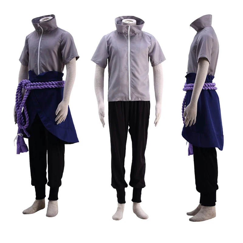 Costume de cosplay "Sasuke Uchiha" - Kf sd d ca c e cf d f tenue de cosplay anime uchiha sasuke costume d halloween uniforme de jeu v tements comiques - Ropa de festival