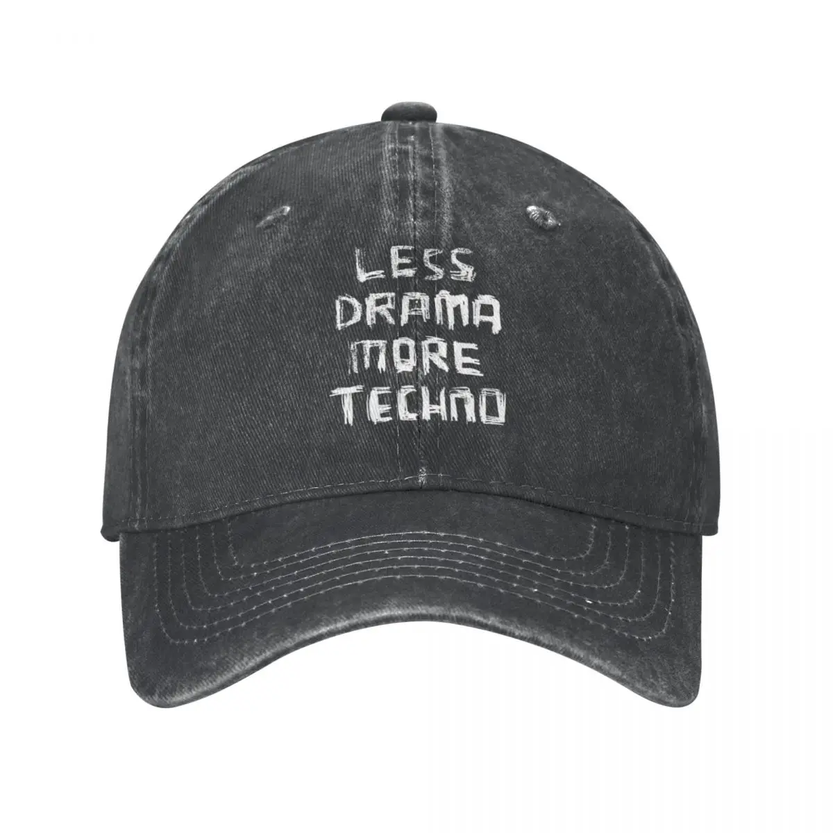 Gorra Less drama more techno - Kf sd b a a bffa cf cf v moins drame plus techno casquette chapeau de cowboy chapeaux casquette femme homme - Tenue de festival