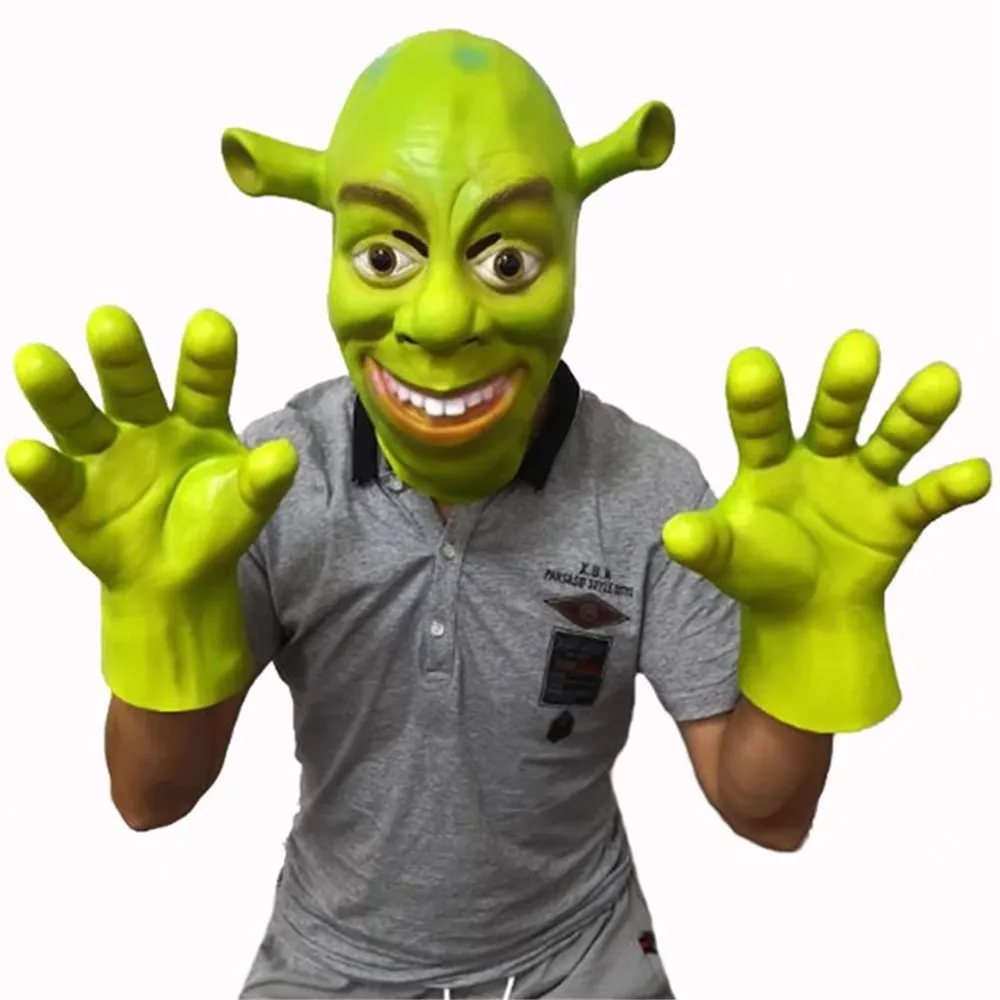 Máscara de « Shrek » - Kf sd a a b ec dc e bc z masques shrek verts pour halloween cosplay de film mascara de f te tim ade mascaras de - Tenue de festival