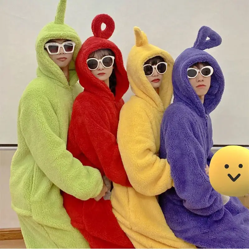 Disfraz de Teletubbies - Kf se c d f d f c da g costumes teletubbies pour enfants et adultes pyjamas doux manches longues costume de pi ce v tements - Tenue de festival