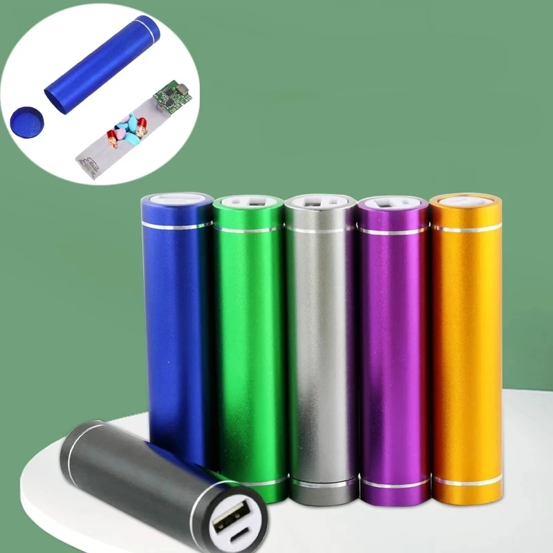 Cachette fausse batterie externe - Kf sec e c cad e fc b cachette de compartiment secret de vue de stockage gne fausse mini banque d alimentation bo te - Ropa de festival