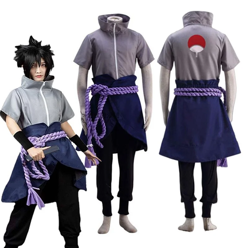Costume de cosplay "Sasuke Uchiha" - Kf sf c deb ae b bf ba e eao tenue de cosplay anime uchiha sasuke costume d halloween uniforme de jeu v tements comiques - Ropa de festival