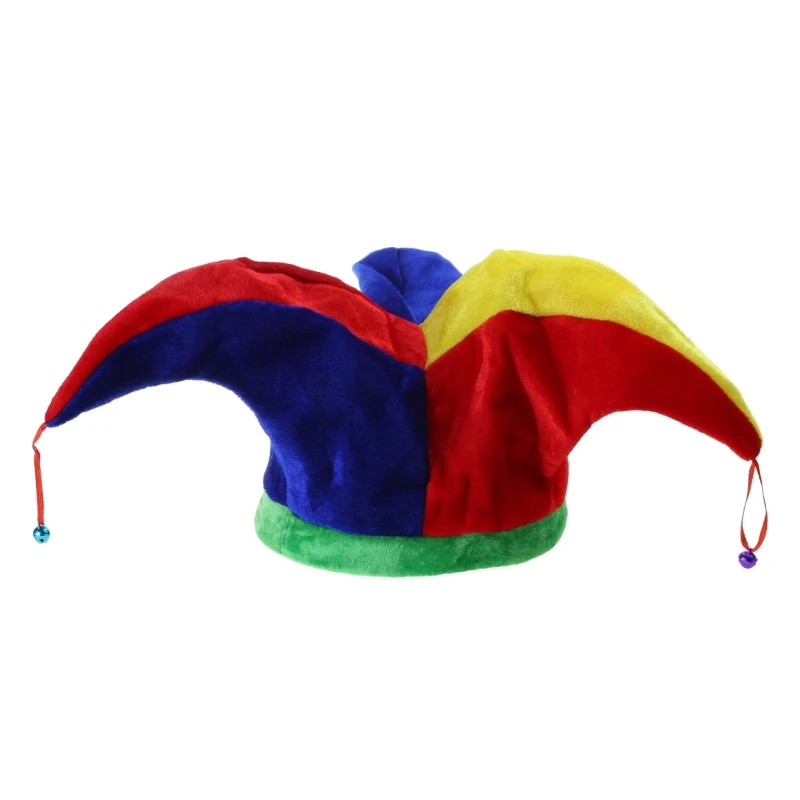 Chapeau de joker - Kf sff eafb a be edec aea beeei chapeau joker clown multicolore pi ce avec cloche accessoires costume f te chapeau fantaisie carnaval - Ropa de festival