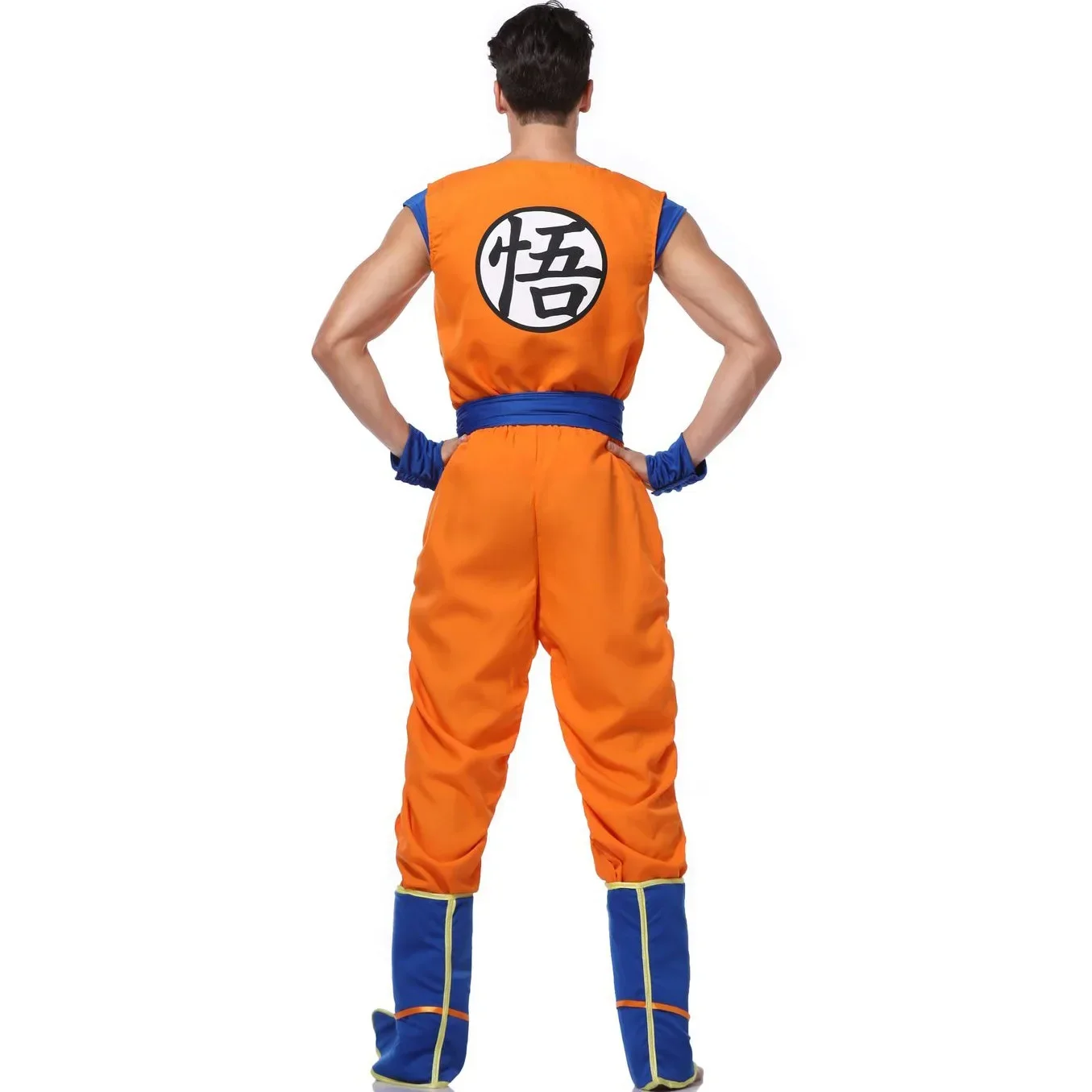 Disfraz de cosplay «Son Goku» de Dragon Ball Z - Kf s fb b c f dcc e e b c ar smile heroes smile play cosplay costume anime japonais son goku combinaison orange fur s up dam - Tenue de festival