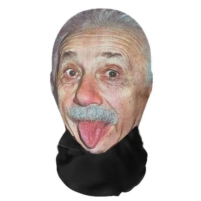 Máscara de « Albert Einstein » impresa - Kf s ac d a dfc f u.jpg x .jpg - Tenue de festival