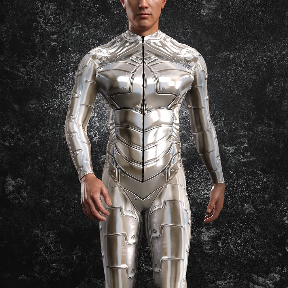 Mono armadura cyberpunk - Kf s e d eb b a dd bf cae you re my secexamen halloween cosplay costume pour femmes et hommes robot steampunk impression d - Tenue de festival