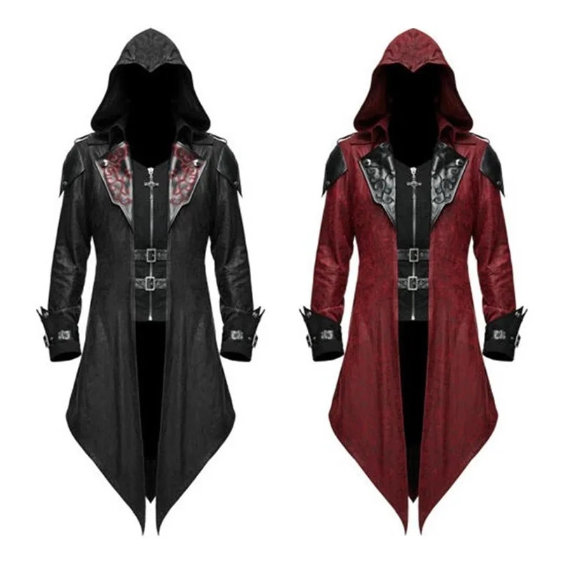 Costume de cosplay Assassin Creed - Kf s bee f dac a e k costume de cosplay du jeu assassin creed m di val veste capuche edward streetwear v tements - Ropa de festival