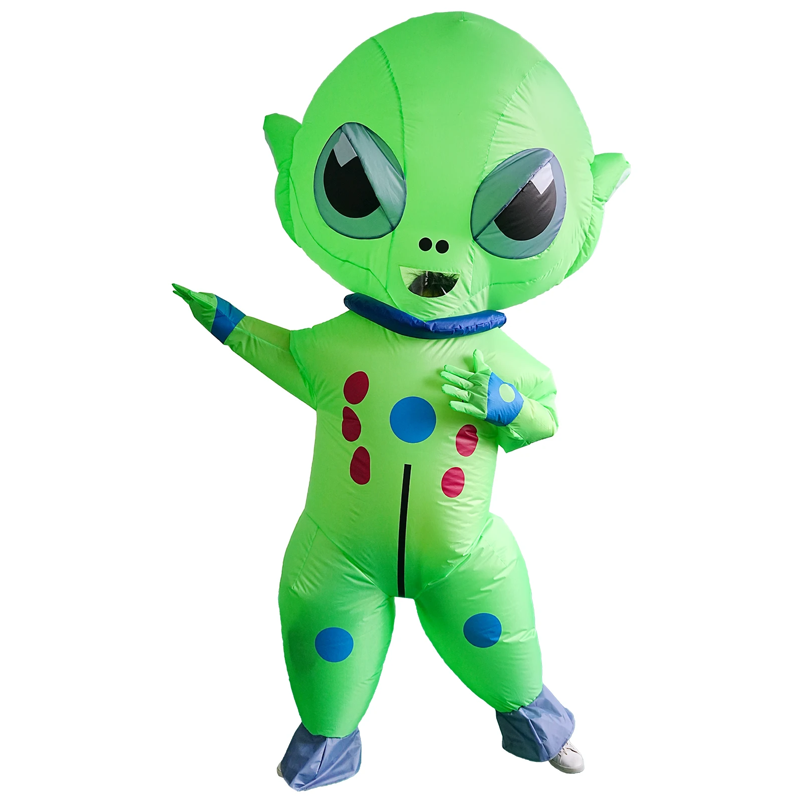 Disfraz inflable de alienígena extraterrestre - Kf s ff faf f b e b f e bb costume gonflable de monstre d alien tremp pour adulte cosplay effrayant vert ix festival sc ne - Tenue de festival