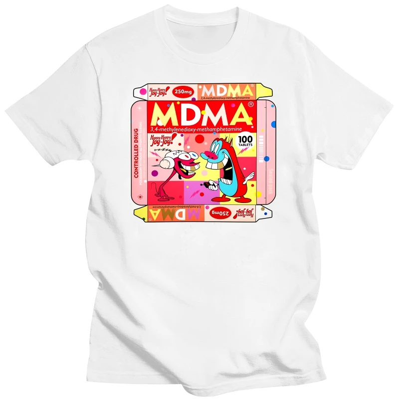 Camiseta MDMA - Kf s a daedade a a fcf c ed x t shirt rouge mdma defqon rave techno ecstwork xtc xanax dj mesurb - Tenue de festival