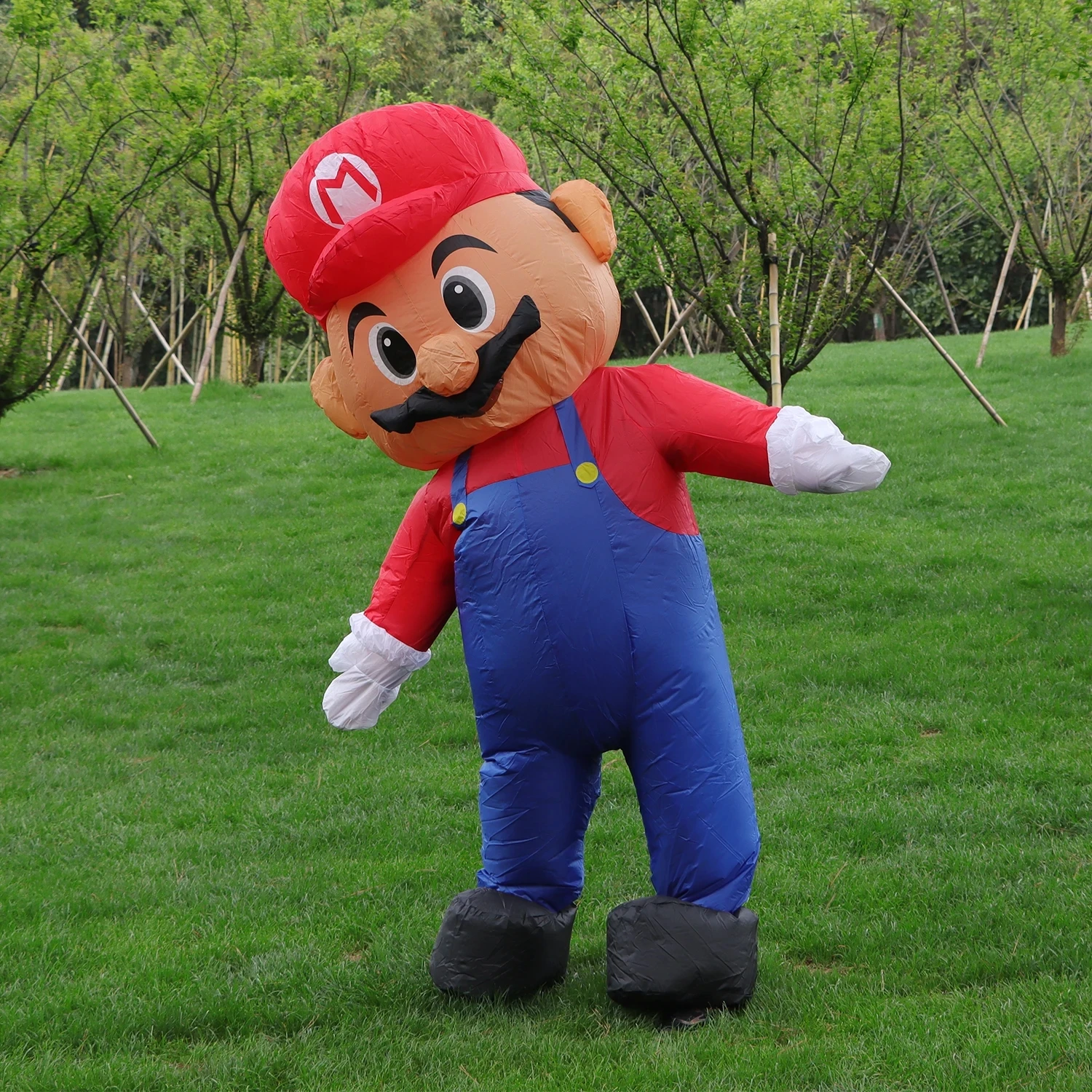 Disfraz hinchable de « Super Mario » - Kf sb bdd afc ab ce c fs costume gonflable de super plombier mari avec chapeau rouge d guisement de monstre pour adulte enfant - Tenue de festival