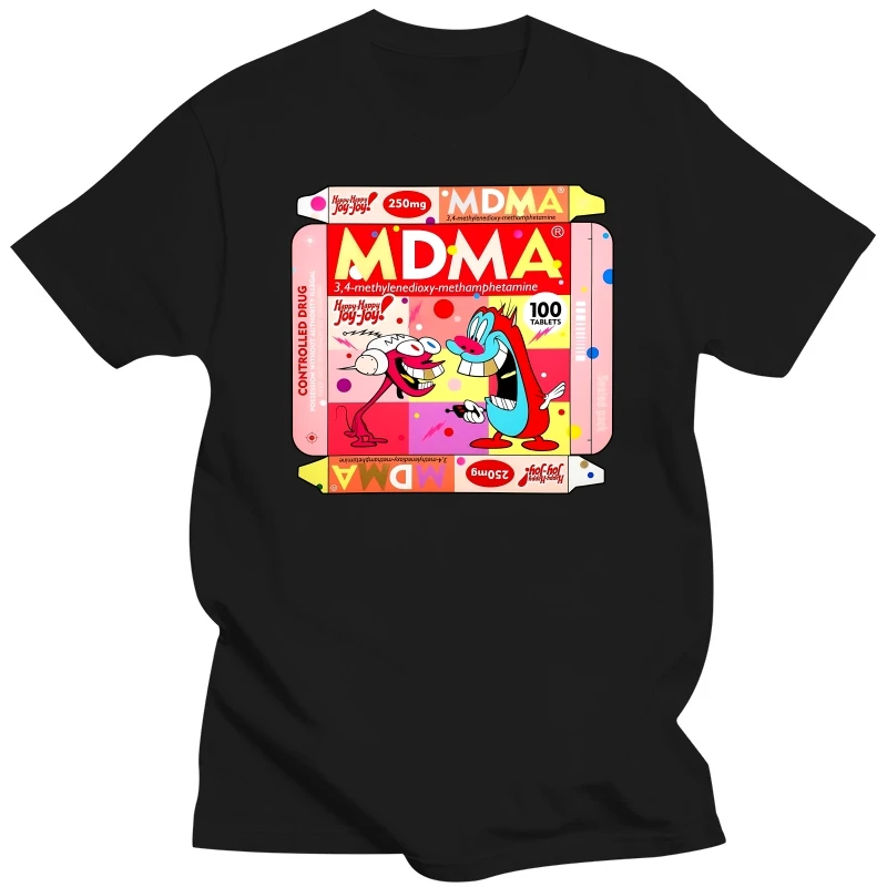 Camiseta MDMA - Kf sba ea ec fc adca d be dd t shirt rouge mdma defqon rave techno ecstwork xtc xanax dj mesurb - Tenue de festival