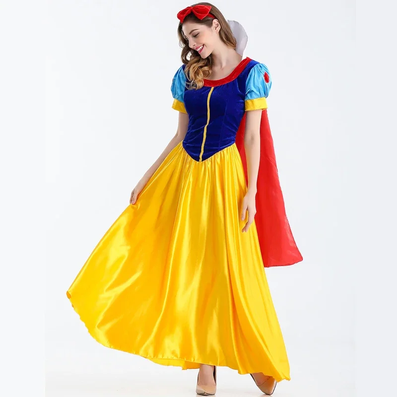 Vestido de princesa « Blancanieves » - Kf sbf fd d f a df da a d z robe de princesse blanche neige de dessin anim costume de ixd halloween cosplay grande taille v - Tenue de festival