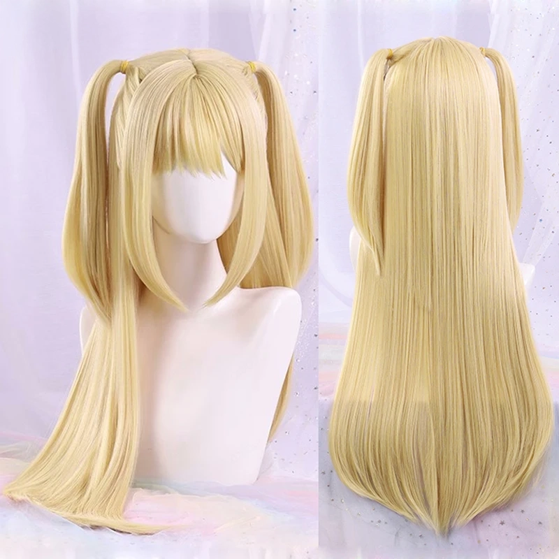 Peluca de cosplay « Misa Amane » de Death Note - Kf sc d ac bc fc cd bae perruque cosplay anime misamisa amane cheveux longs blonds double t heat degree hair hmatte en party - Tenue de festival