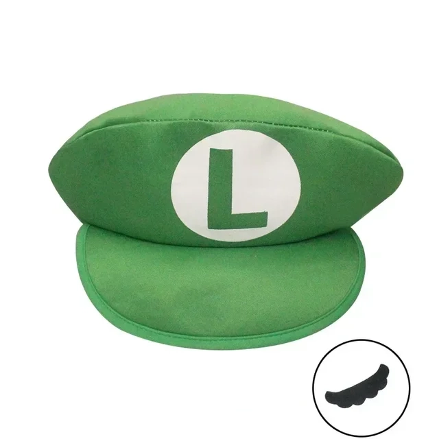 Sombrero de cosplay « Luigi » (con bigote) - Kf sf fc c ca a e a az.jpg x .jpg - Tenue de festival