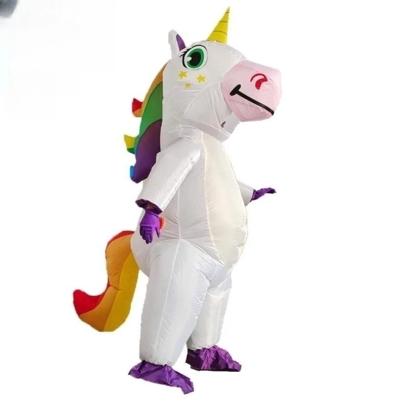 Disfraz de unicornio inflable - Kf sfc a f a fa ece ebe c costume gonflable mignon de nairobi orn pour homme et femme mascotte ixde no l cosplay adulte - Tenue de festival