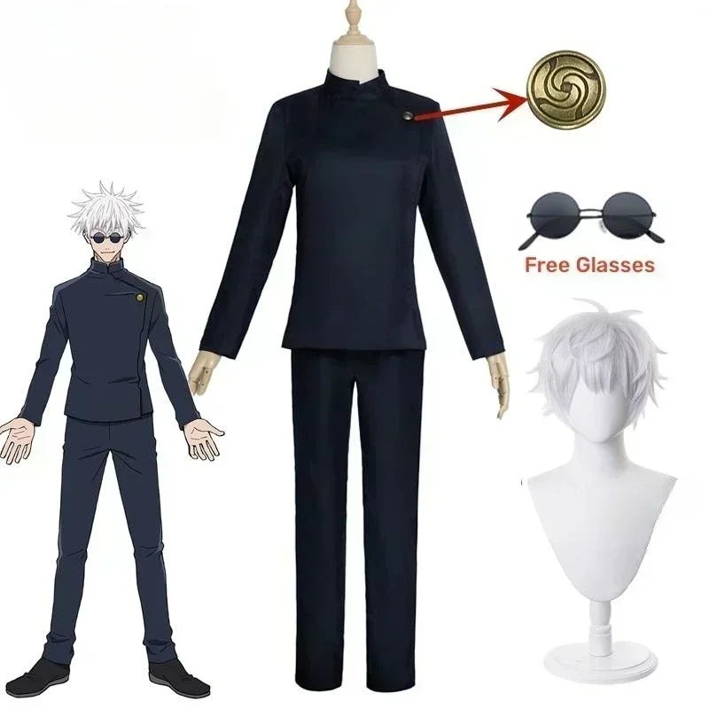 Disfraz de cosplay de « Satoru Gojo » de Jujutsu Kaisen - Kf s f b b ae ed ed e uniforme de cosplay anime gojo satoru jujutsu kaimmense costume de cosplay gojo satoru uniforme de lyc - Tenue de festival