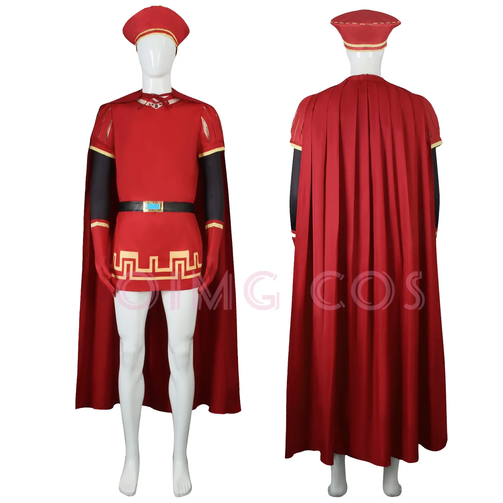 Disfraz de cosplay «Lord Farquaad» en Shrek - Kf sd bd d c bf ddd lord farquaad cosplay costume pour femme shrek carnival uniform anime wig halloween py playing holiday party - Tenue de festival