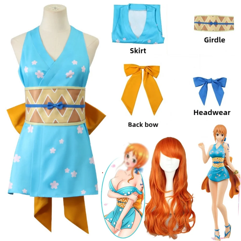 Disfraz de cosplay «Nami» en One Piece (Arco Wano) - Kf s ab d b abbe a fb bm - Ropa de festival