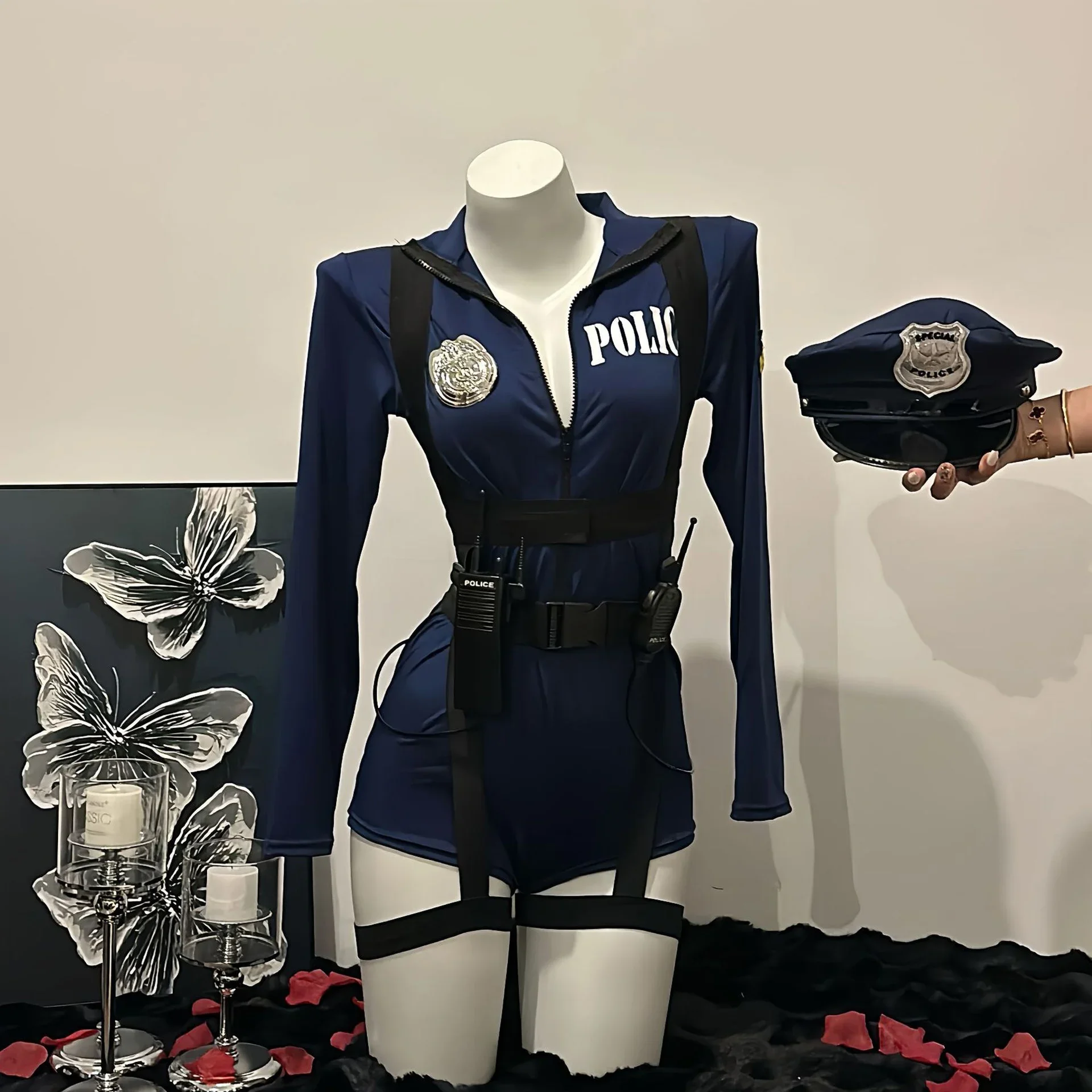 Disfraz de policía sexy (con gorra) - Kf s e fdcca ab f a ea aeb i - Tenue de festival