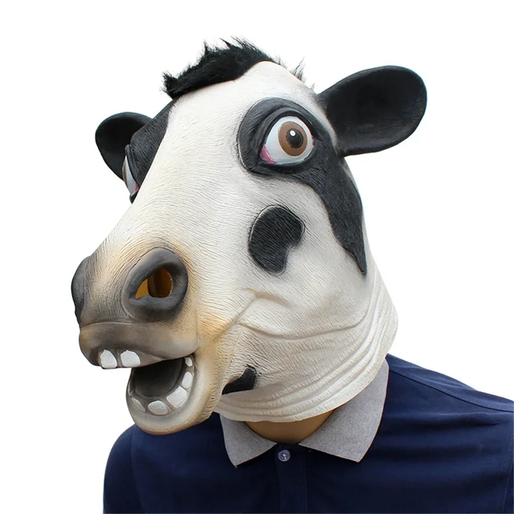 Máscara de vaca de látex - Kf s df dc d bf eea a ec a a t - Tenue de festival