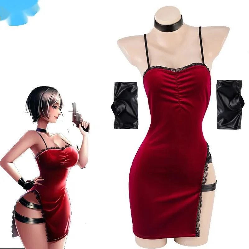 Disfraz de cosplay de Ada Wong en Resident Evil - Kf sa d ec ae cdae d d ag - Tenue de festival