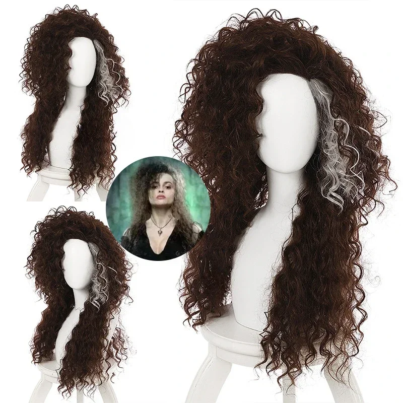Peluca de cosplay « Bellatrix Lestrange » en Harry Potter - Kf sd e b db c c a a c l - Tenue de festival