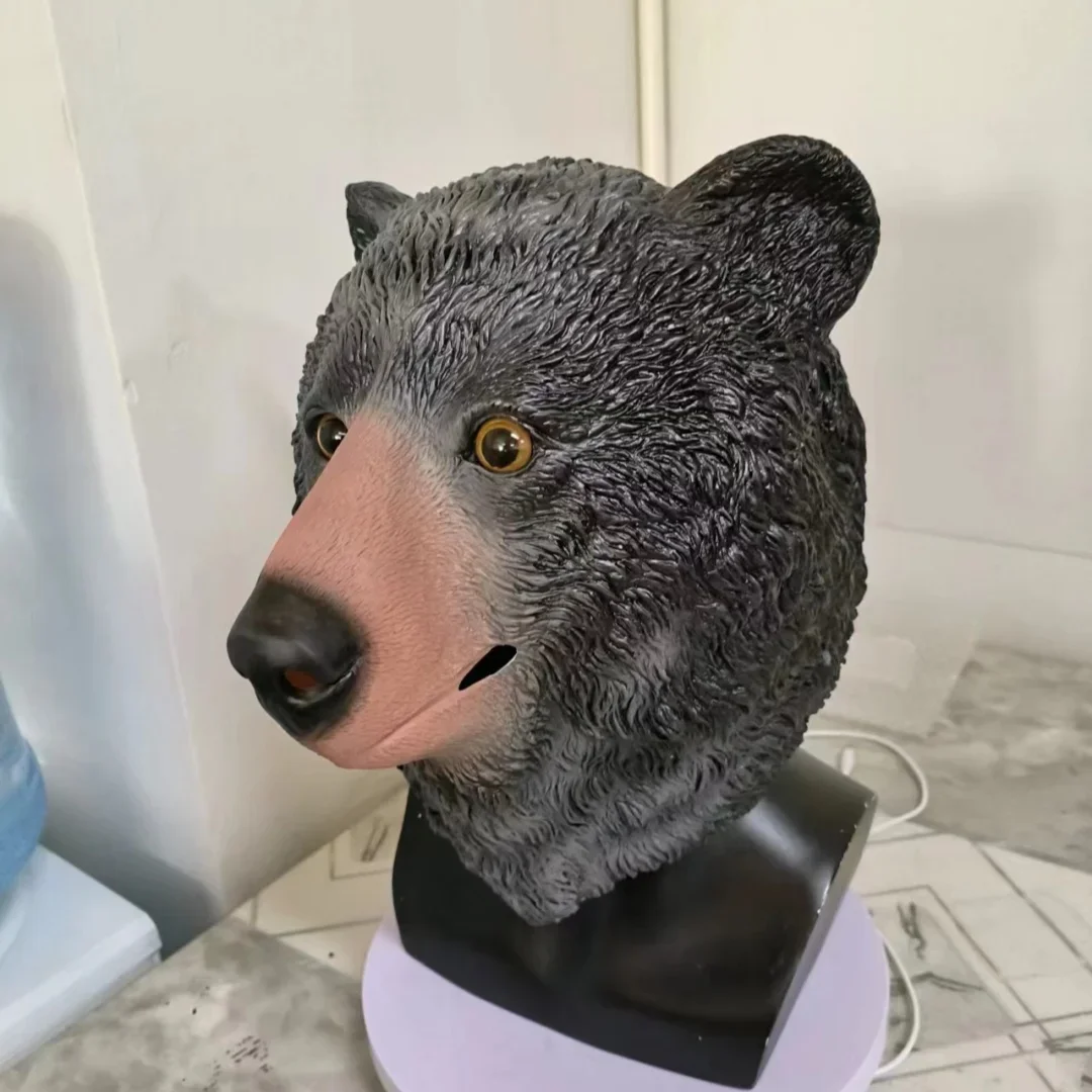 Máscara de oso grizzly de látex - Kf sd ab d f d f a fa - Tenue de festival