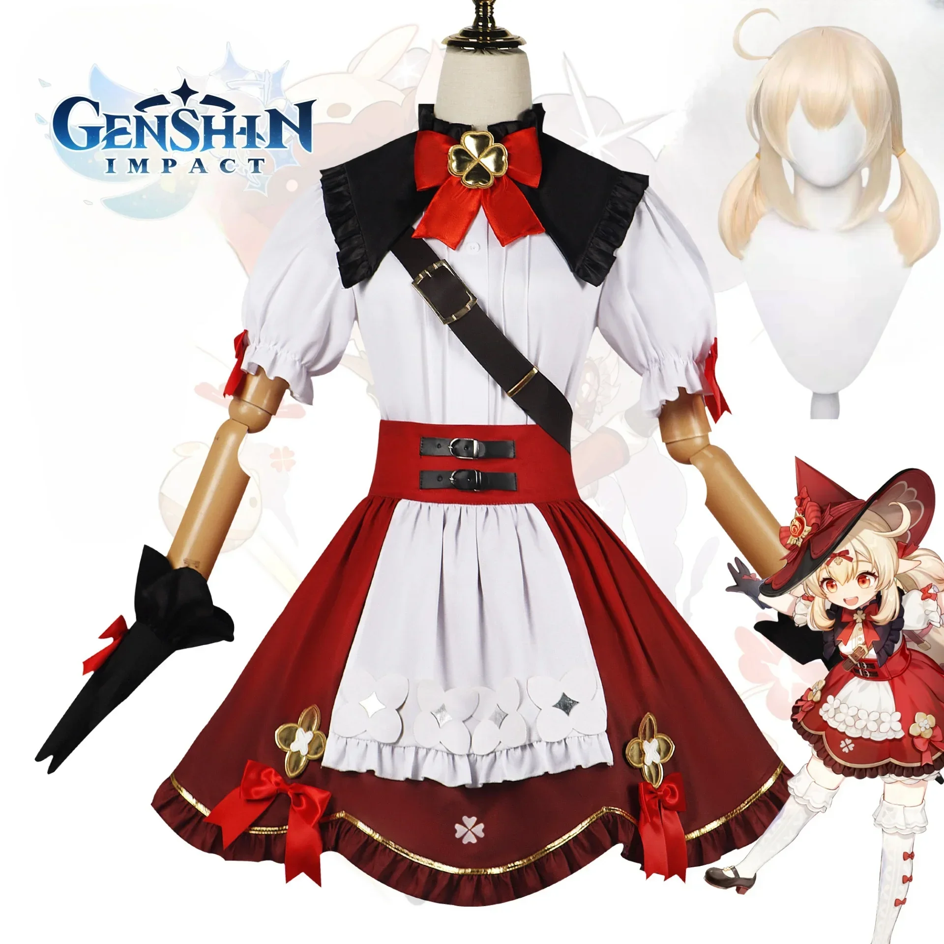 Disfraz cosplay de « Klee » de Genshin Impact con peluca - Kf sdcd e ae cb aab d cb s - Tenue de festival