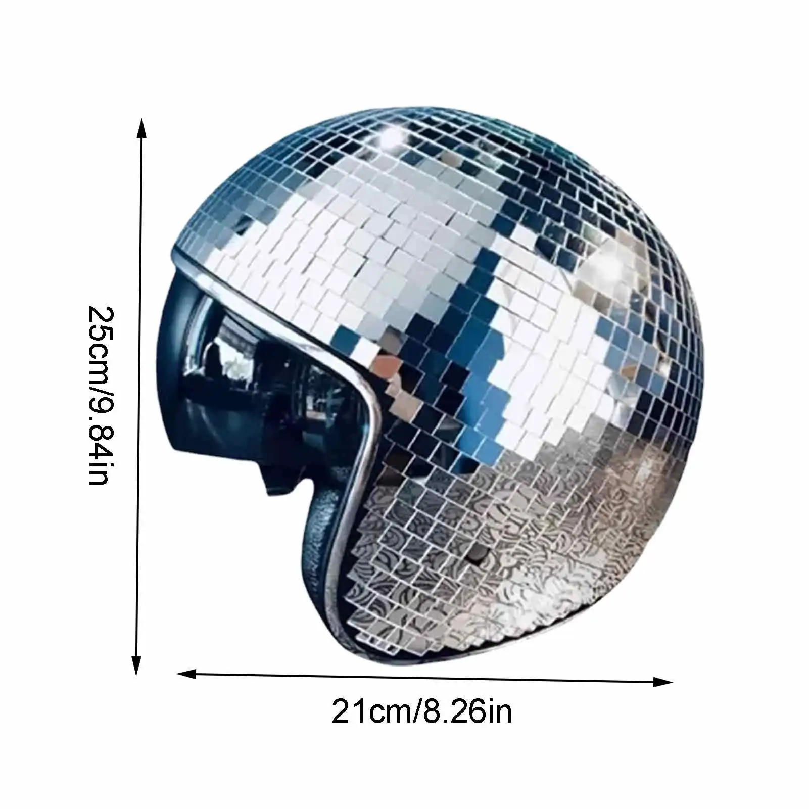 Casco bola de espejos disco - Kf ad c fb d e e c f c z - Tenue de festival