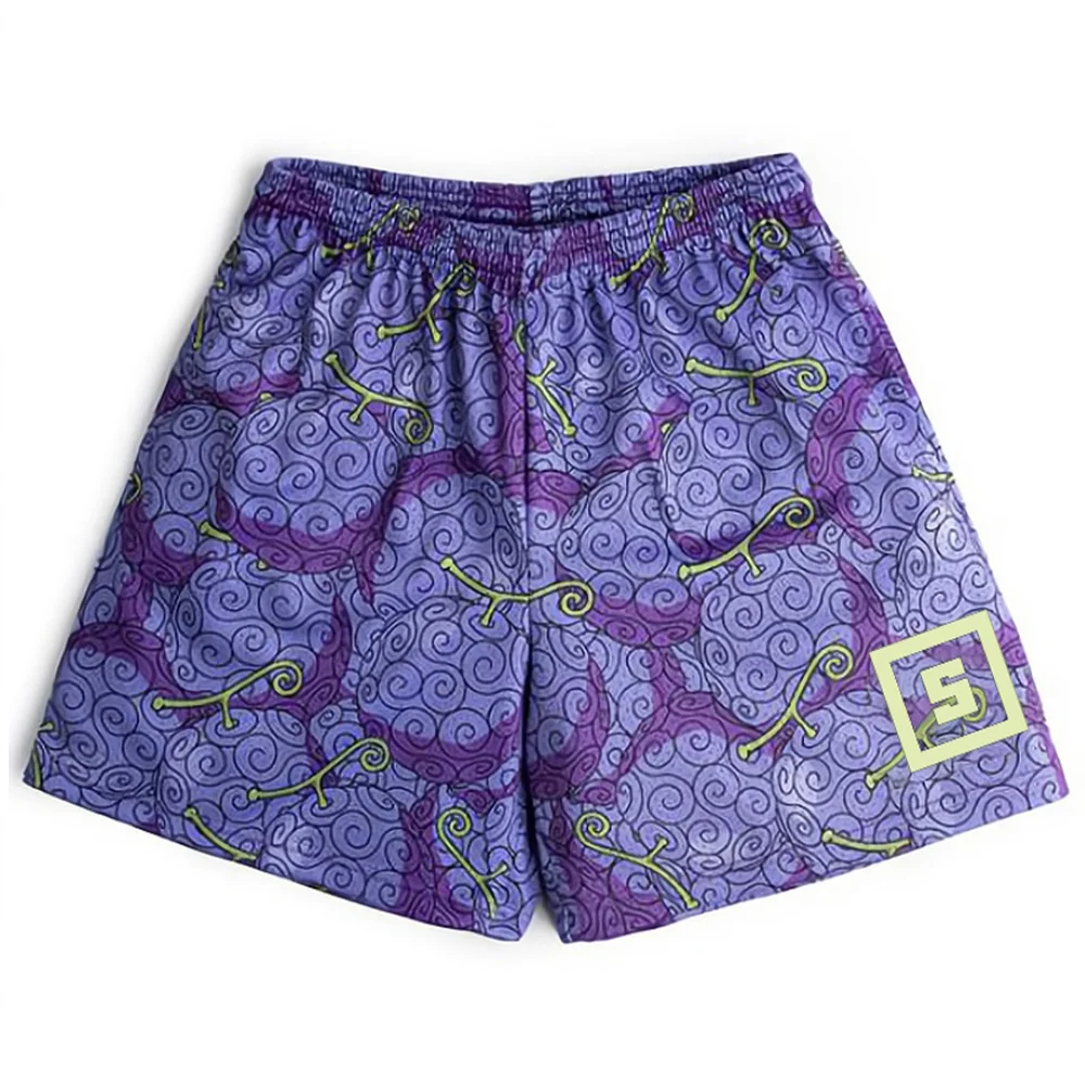 Short estampado fruta del dragón One Piece - Kf s bba bde ea ddf e ef h - Tenue de festival