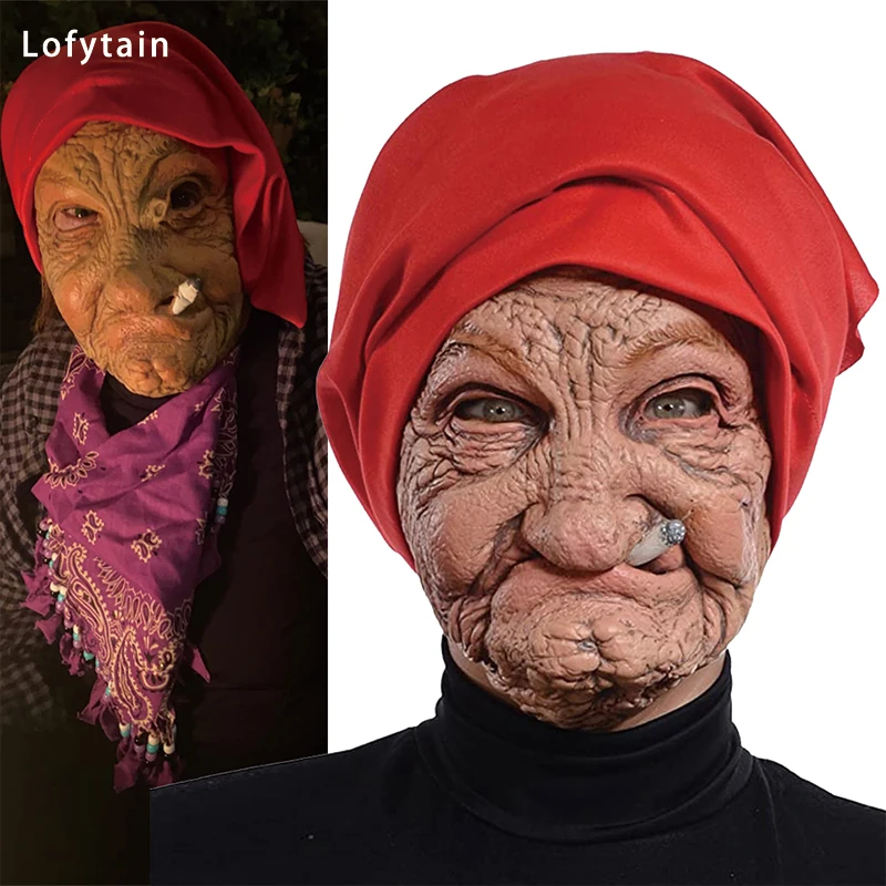 Máscara de abuela fumadora - Kf sa ce b df fec d c - Tenue de festival