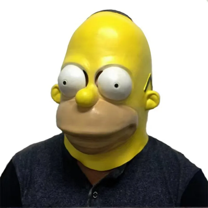 Máscara de «Homer Simpsons» de látex - Kf sb fca f ddb b d bf ccfad b z - Tenue de festival